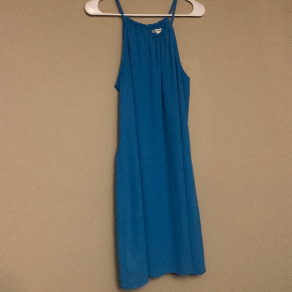 Versona Medium Blue Halter Dress